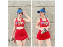 BỘ TẬP VÁY 6027 - MÀU ĐỎ BỘ TẬP VÁY 6027 - MÀU ĐỎ